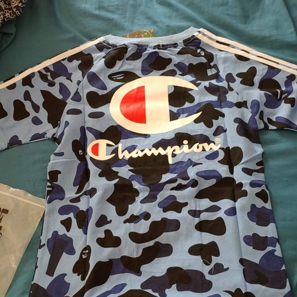 Mens Bape x Champion colab T - Picture 3 of 3